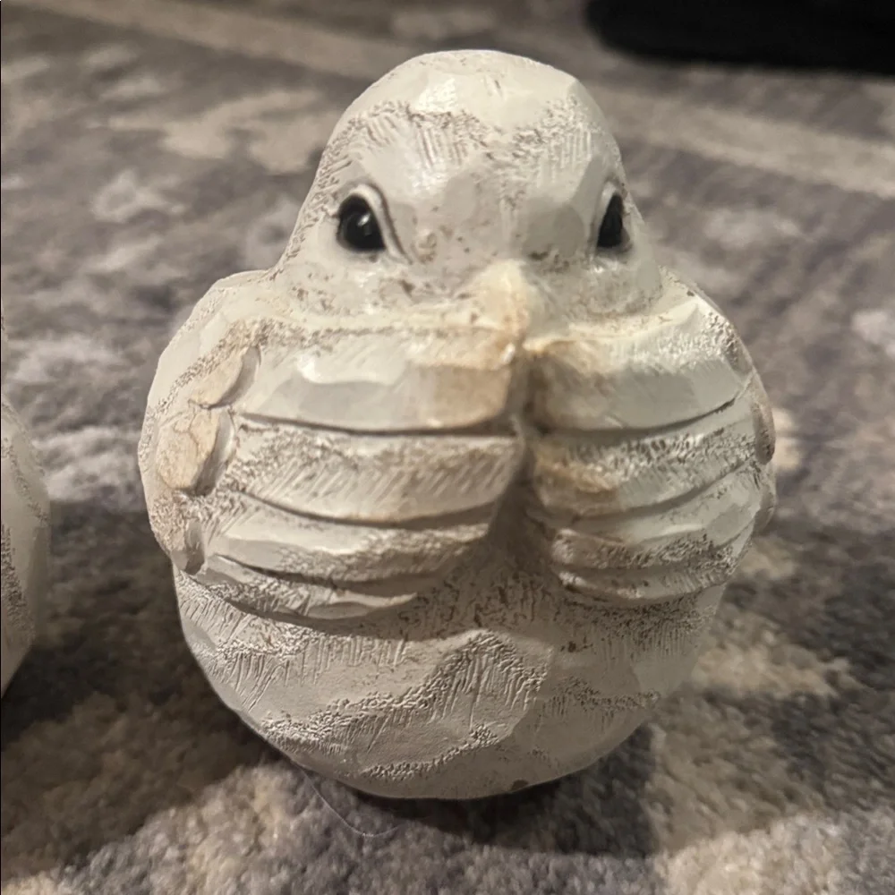 Set of Three Adorable Charming Bird Figurines